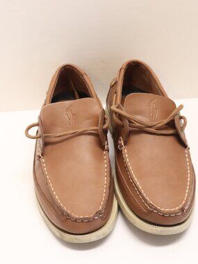 Polo Shoes Barx Leather Upper PU Lining 0862 D14 Size 10D Tan